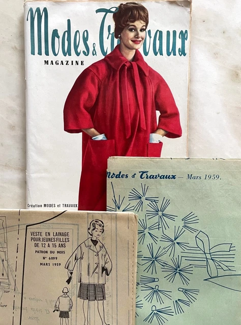 Modes & Travaux Mars 1950 - Magazine Vintage Mode Français Très Bon état