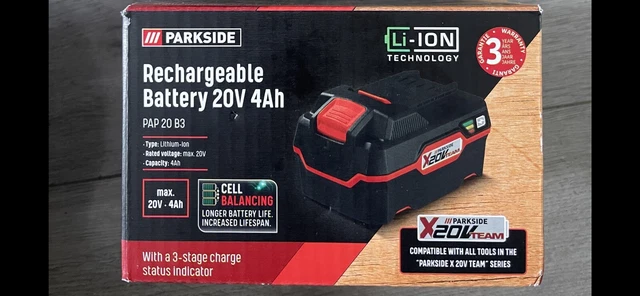PARKSDE X20V L-ON AKKU 20 Volt 2.0 Ah für PARKSDE PAP 20 B1 Geräte
