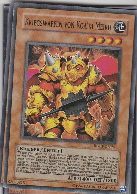 Yu-Gi-Oh! Koa'ki Meiru War Arms – Carta Singola RGBT-EN081 – 1st Edition – Raging Battle