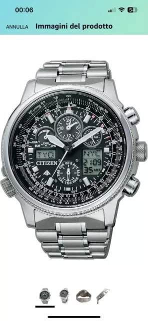 Citizen JY8020-52E Super Pilot Radiocontrollato Super Titanio Uomo