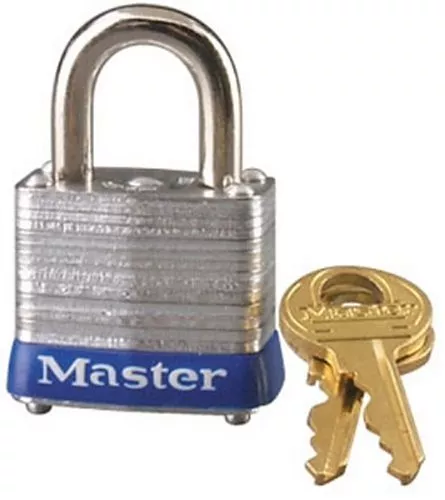 Master Lock 7D Laminated Steel Padlock 9/16 Inch Shackle