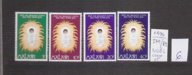 1976 Christmas - Malawi - MNH ** , series ( Alb.23 - 6 )