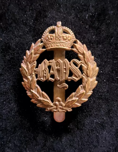 WW1 WW2 era Queen’s Bays 2nd Dragoon Guards Brass Cap Badge British Military