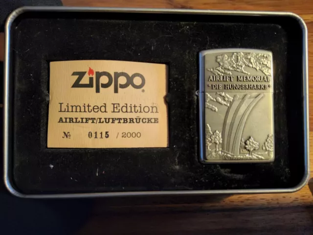 Zippo Feuerzeug Airlift Memorial Limited XIV