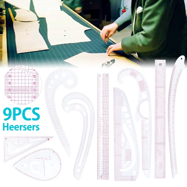 Sewing Clothes French Curve Rulers for Tailor Pattern Template Making,  Fashion Design Dress Curve Rulers , Armhole Curve 