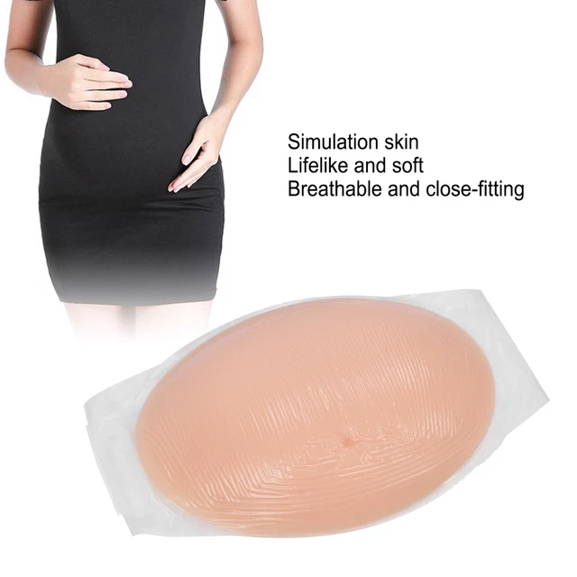 (6-7 Months)Artificial Fake Belly Simulated Hook And Loop Fasteners Silicone