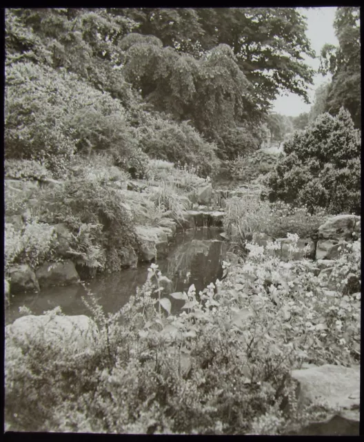 Glas magische Laterne Rutsche VALLEY GARDENS HARROGATE C1930 FOTO DREISSIGER