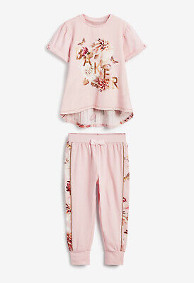 BNWT Girls Ted Baker 2pcs Nightwear Pyjamas Set Cozy Sleepwear Age 9 Years