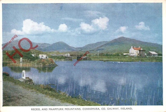 Picture Postcard; Connemara, Recess, and Maamturk Mountains
