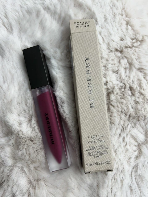 Burberry Liquid Lip Velvet #49 Bright Plum Full Size 6 ml - Brand New