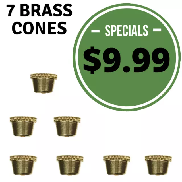 Bonza Cone Pieces Brass cones metal smoking pipe brass pipe Stem grommet