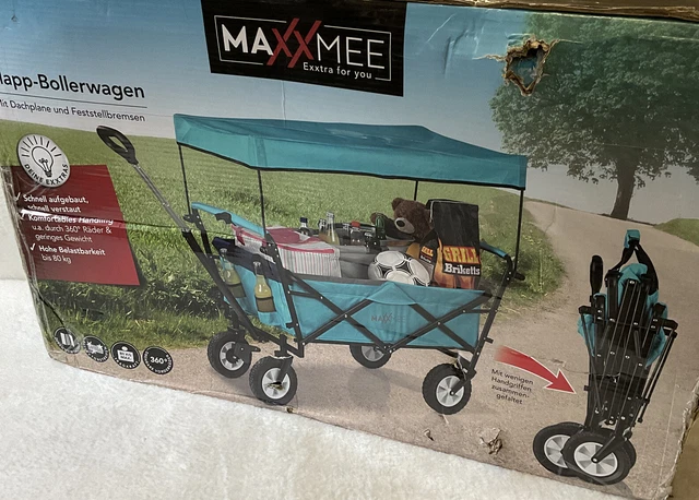 Faltbarer Transportwagen Mit Großen Rädern – Bis 440 Liter, Ideal Für Strand, Camping & Einkauf