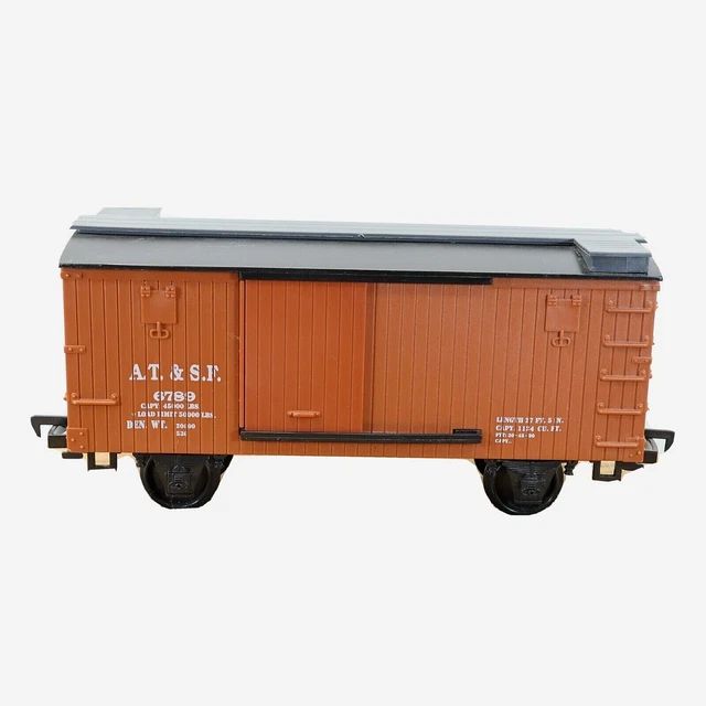 EZTEC SANTA FE BOX CAR Scientific Toys Train G Scale Gauge Garden