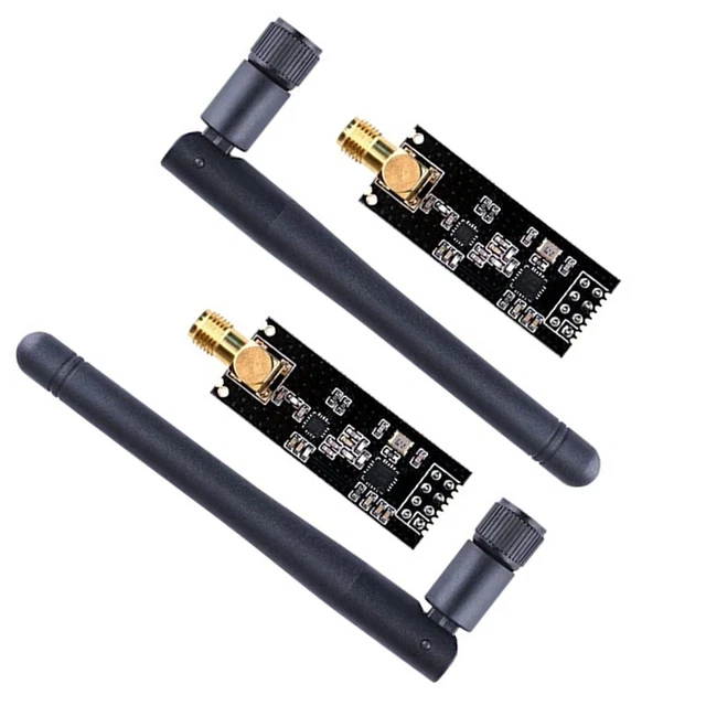 DIY PROJECTS WIRELESS Transceiver Module 2 4G 1100 mt with Auto confirm ...