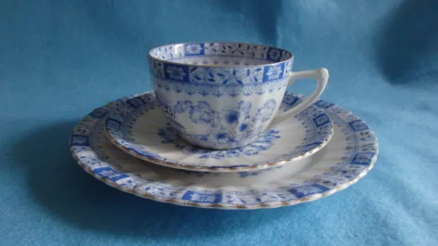 Seltmann Weiden, China Blau, 1 Gedeck: Tasse Unter- und Kuchenteller, Porzellan