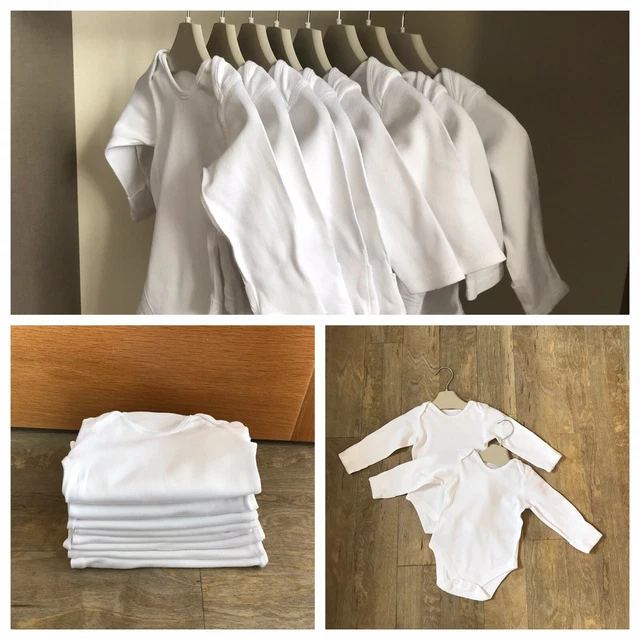 0-3 Month Gender Neutral / Unisex / Boy / Girl Vests Clothes Bundle.