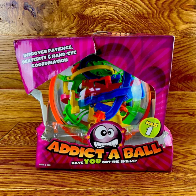 Addict A Ball Maze 1 Puzzle Toy Game new Damaged Box Hand Eye Coordination Kids