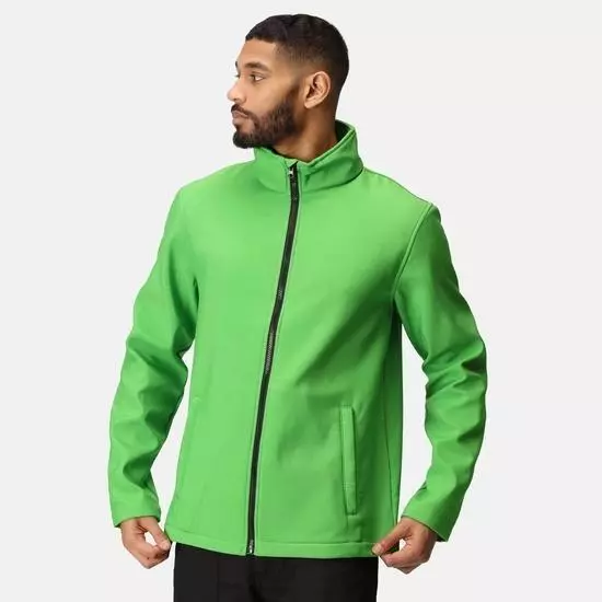 Regatta Ablaze green/black men's waterproof breathable warm stretch softshell