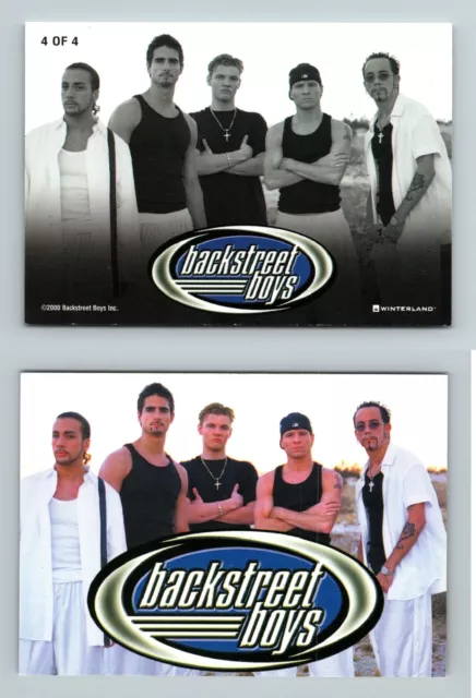 Backstreet Boys Black & Blue #4/4 Winterland 2000 Trading Card