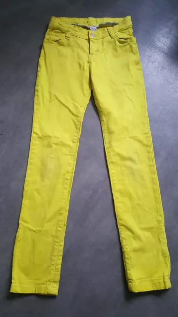 Cyrillus 10 Años Bonito Pantalones de Lona Amarillo para Niña Muy Buen Estado