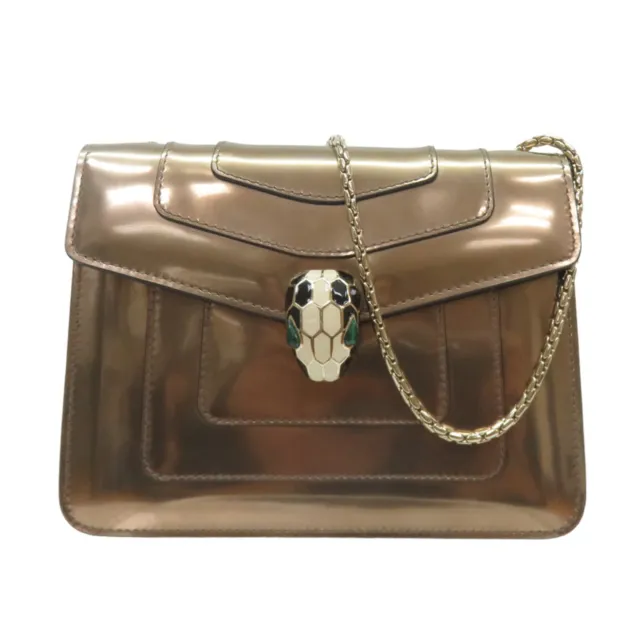 Bvlgari Serpenti Forever Shoulder Bag in White Double Chain NWOT