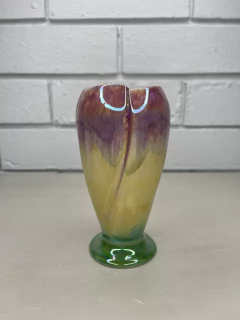 Vintage Bay Keramik 548-14 Lustreware Vase Small West German Pottery READ