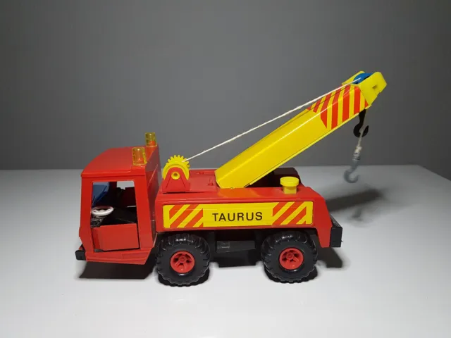 Altes DDR Spielzeug Kranwagen Taurus MSW 2180 Blech Plastik Auto Fahrzeug 70er