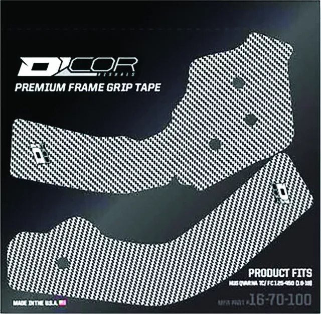 D'COR White Frame Grip Tape 16-70-100 for 2017-18 Husqvarna FC TC TX FX