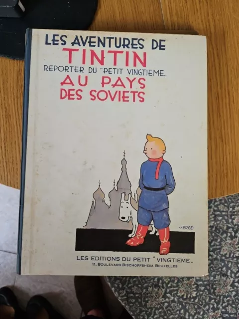 BD Les aventures de TINTIN au pays des soviets Hergé édition de 1981