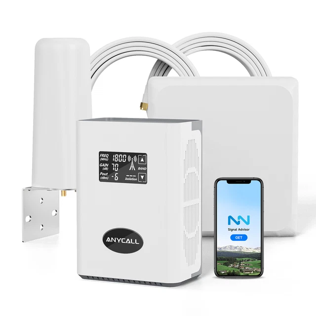 KIT RIPETITORE AMPLIFICATORE BOOSTER SEGNALE ANTENNA GSM DCS 4G FDD-LTE - Foto 8