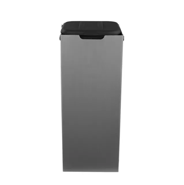 Müllsackständer mit Sichtschutz 80L Schwarz für Gelben Sack Halter Abfalleimer