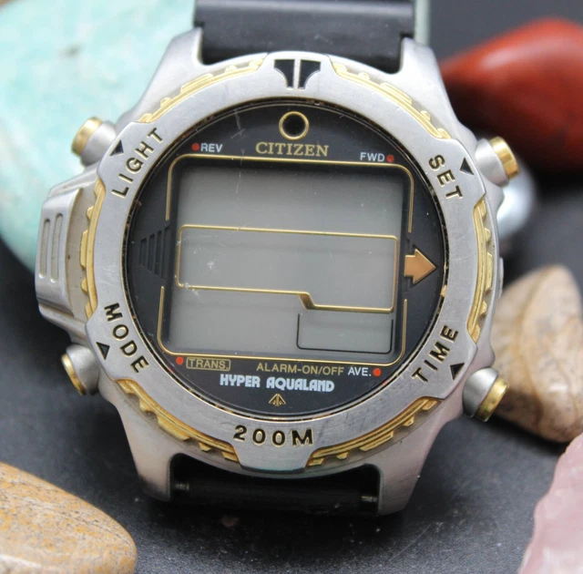 Promaster Digital CITIZEN PROMASTER DIGITAL Hyper Aqualand Vintage Wrist Watch Original ...