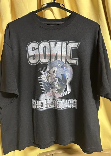 T-shirt Homme Sonic SEGA - Bleu, Imprimé Graphique, Taille L, Manches Courtes, Coton/polyester