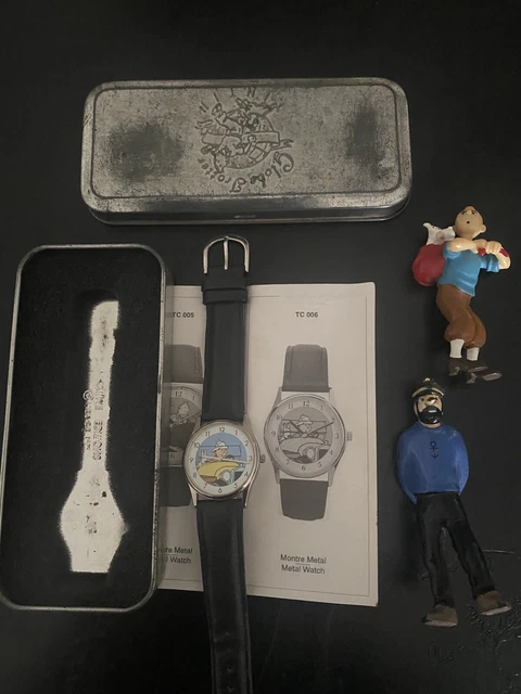 Tintin découvre Haddock Figurine coffret Moulinsart plastique