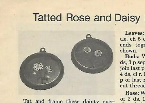 INSTRUCCIONES DE PATRÓN de tatuaje de mini fotos de Rose & Daisy de colección