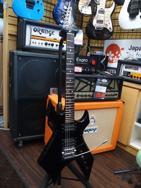 Used 1985 B.C.Rich MIJ WarLock Guitar Black Kahler USA Tremolo 3.6kg W/GB