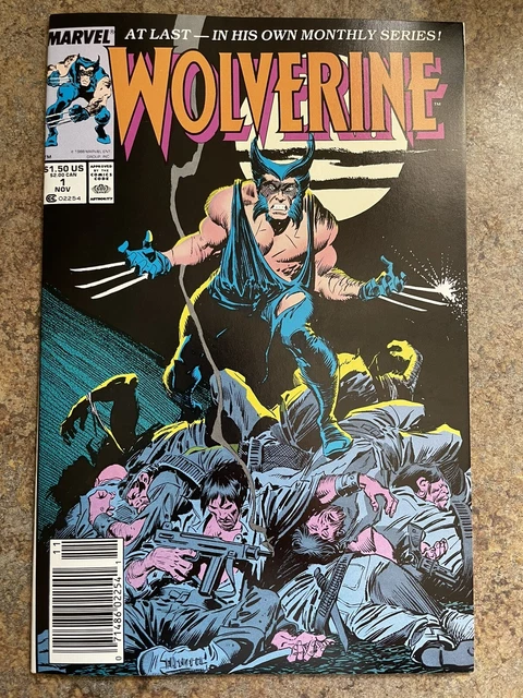 Wolverine #1 (Marvel, November 1988) 1st monthly series Logan, Patch,X-Men, NM-M