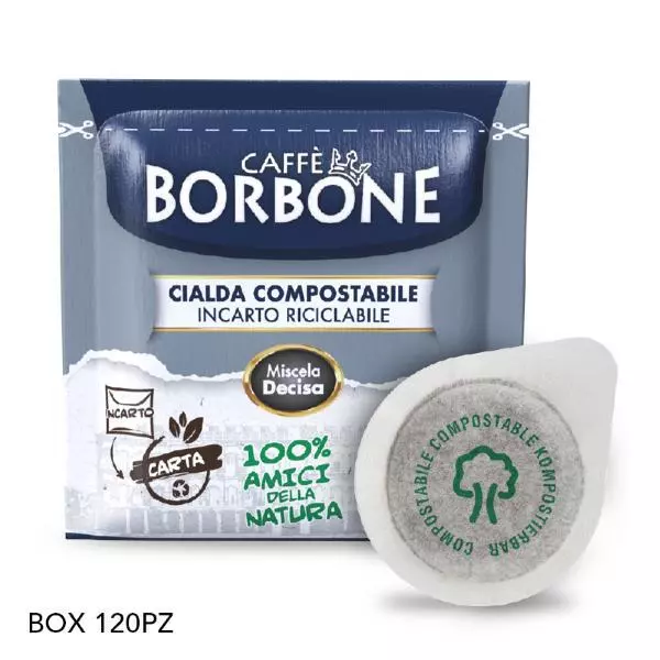 Cialde Ese 44Mm Caffe' Borbone Miscela Decisa - Box 120Pz