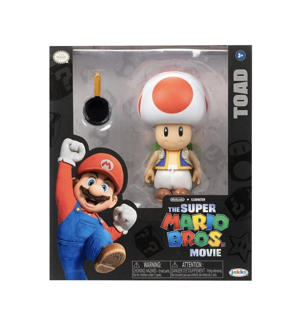 SUPER MARIO BROS Movie Toad 5" Figure New Release 2023 Jakks Pacific