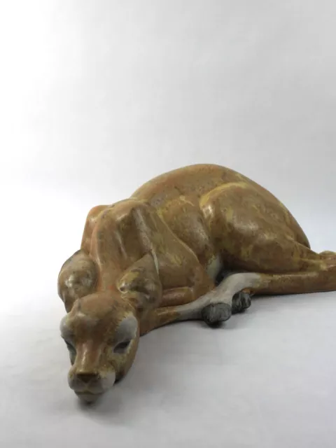 Lladro Gres Resting Gazelle by Fulgencio Garcia Early Design