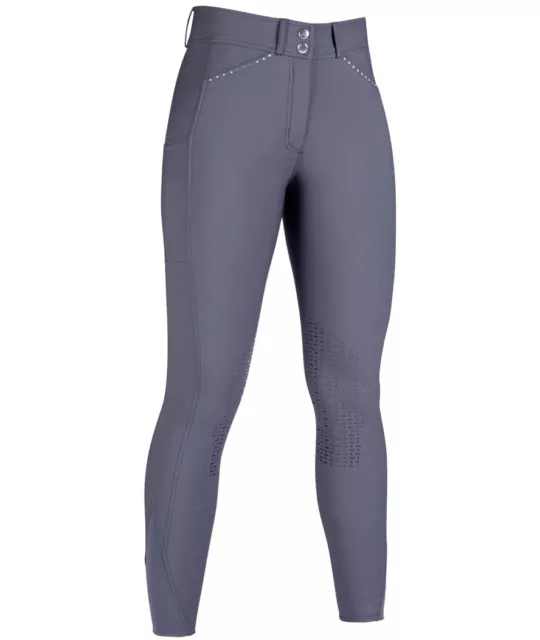 Pantalon d'équitation Helene pour femme, en silicone jusqu'au genou HKM Sport Eq