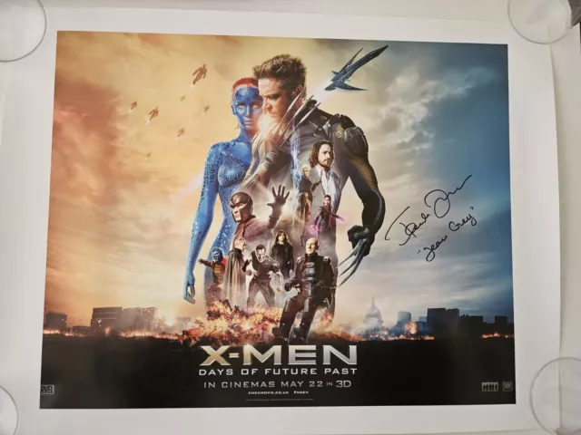 x-men days of future past Poster Signed By Famke Janssen