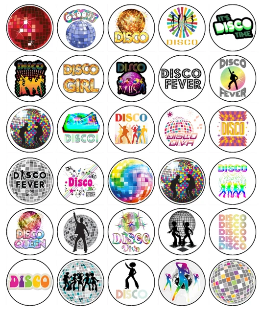 Music Theme Cupcake Toppers - 24 Count, Glittery Decor For Concert, Bachelorette & Birthday Parties - View #8