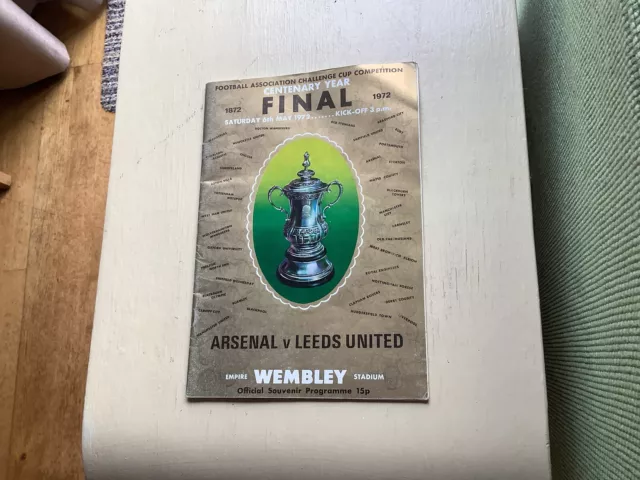 1972 FA Cup Final Programme - Arsenal v Leeds