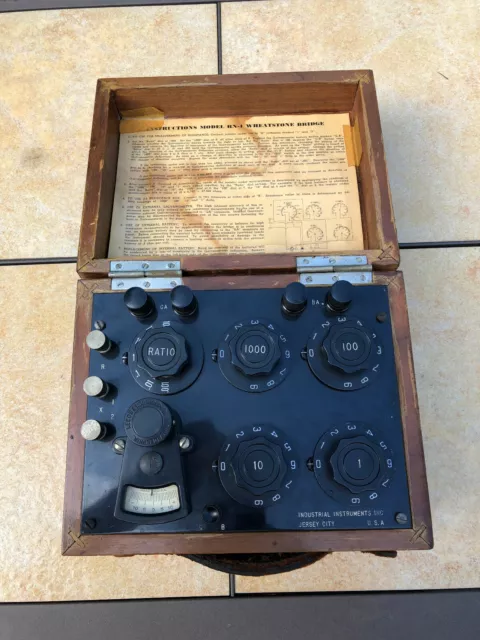 Industrial Instruments Model RN-1 Wheatstone Bridge Resistance Meter