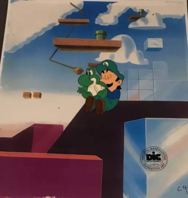 Super Mario Brothers Original Animation Production Art Cel  DIC Ent