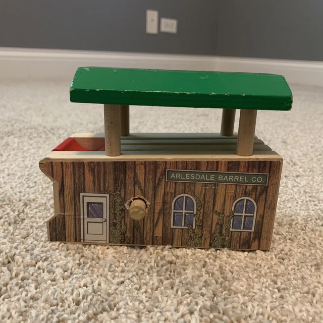 ARLESDALE BARREL CO Thomas the Tank Engine Wooden Train Loader Station 2001 Vtg EUR 18,36