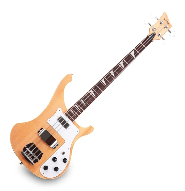 Basse Electrique Guitare 4 Cordes Rock Bass Èlectrique Humbucker 20 Frett Nature
