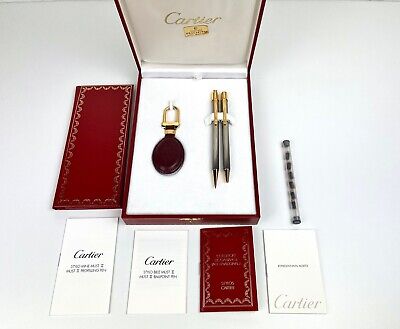 Set Penna Cartier Portamine Portachiavi box pen mechanical pencil keychain 