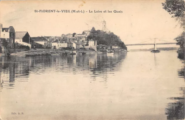 Cpa 49 Saint Florent Le Vieil La Loire Et Les Quais